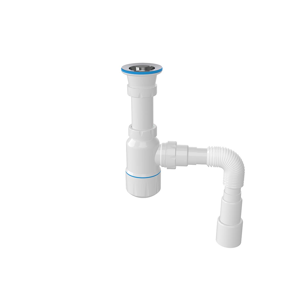 Taslı Körüklü Lavabo ve Evye Sifonu